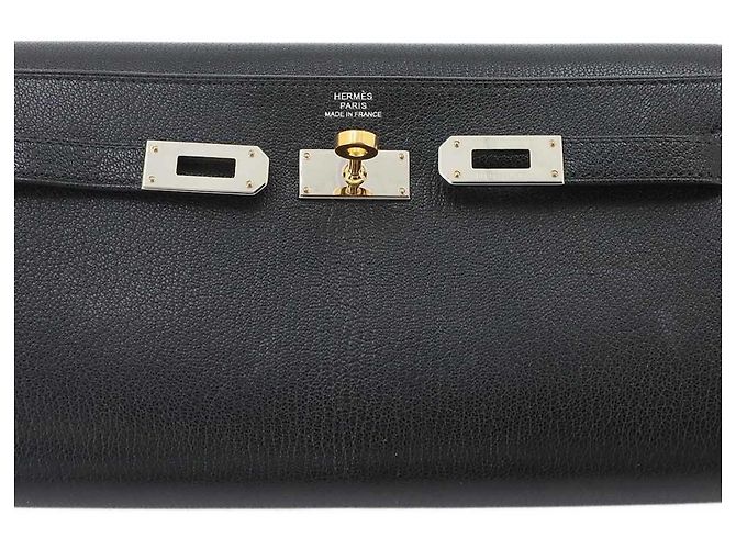 Hermès Portafoglio a Spalla Hermes Kelly To Go Nero - vista 8