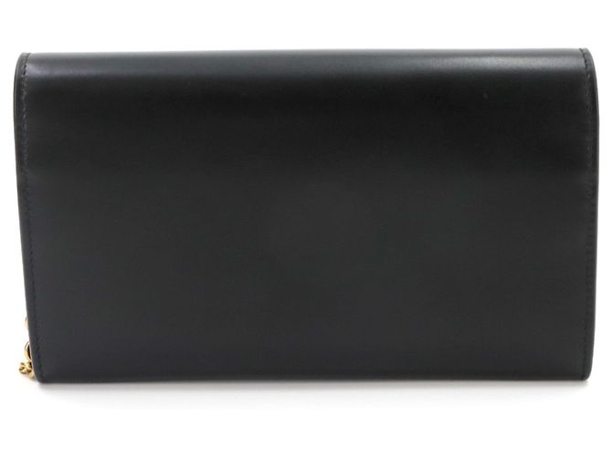 Autre Marque Cartera con cadena Saint Laurent Le Maillon Negro - vista 3