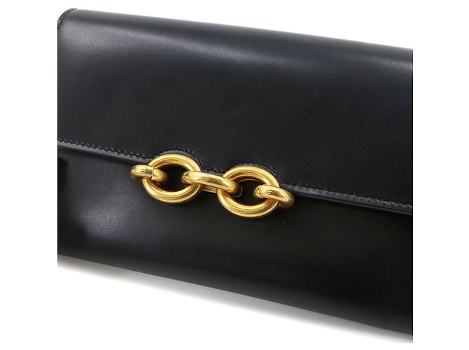 Autre Marque Cartera con cadena Saint Laurent Le Maillon Negro - vista 9