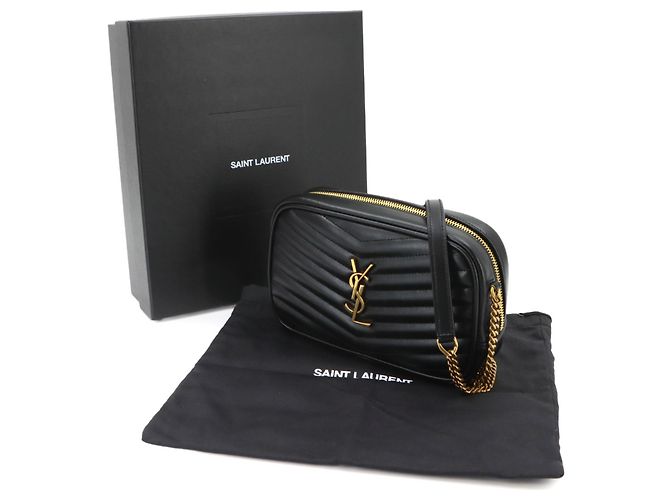 Autre Marque Sac à main épaule Lou Chain Saint Laurent Noir - vue 2