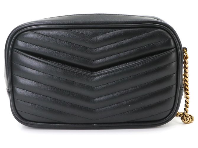 Autre Marque Sac à main épaule Lou Chain Saint Laurent Noir - vue 3