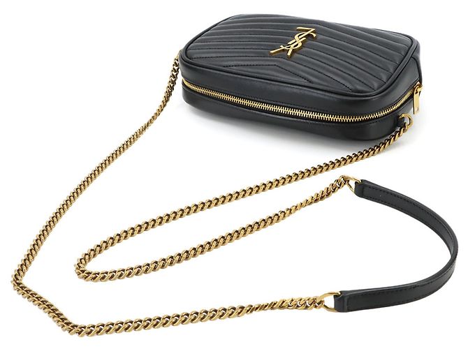 Autre Marque Sac à main épaule Lou Chain Saint Laurent Noir - vue 6