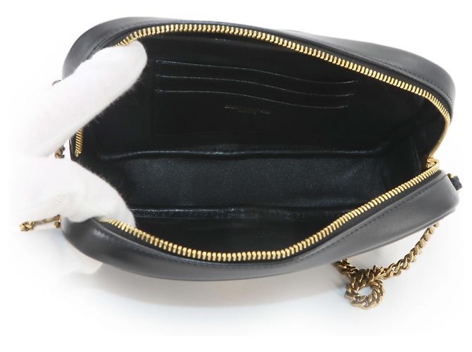 Autre Marque Sac à main épaule Lou Chain Saint Laurent Noir - vue 7
