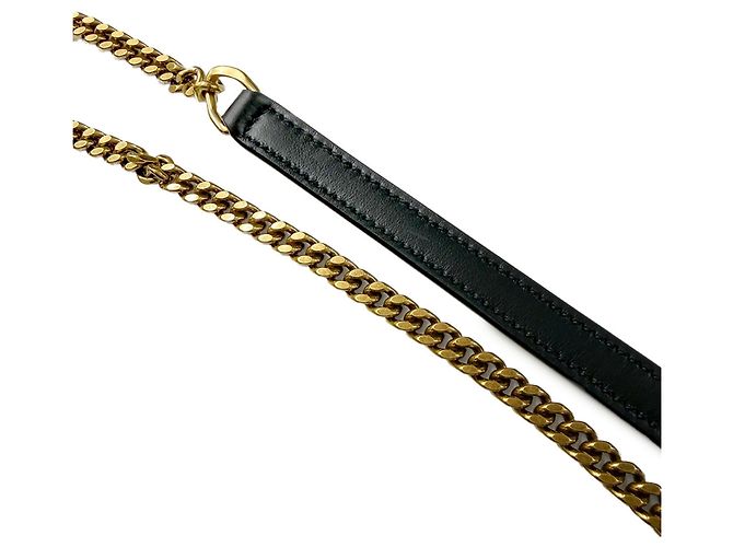 Autre Marque Sac à main épaule Lou Chain Saint Laurent Noir - vue 9