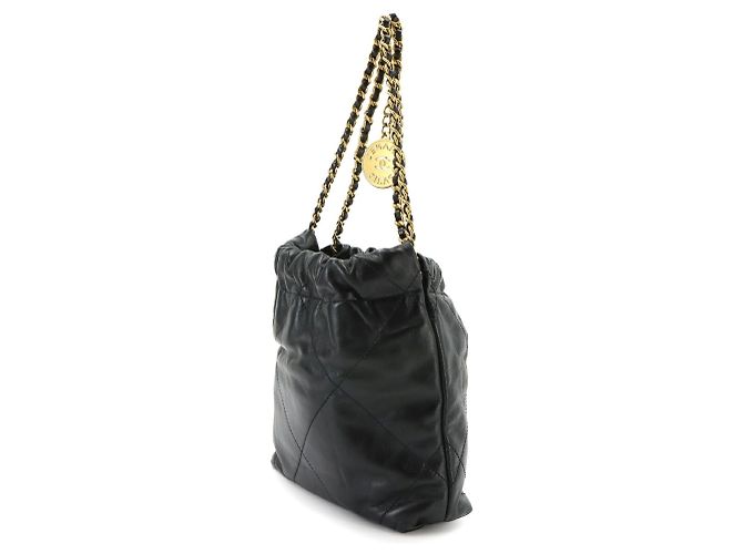 Borsa a mano/spalla Chanel 22 Mini 2-way con catena Nero - vista 2
