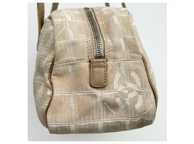 Borsa Mini Boston Chanel New Travel Line Beige - vista 12