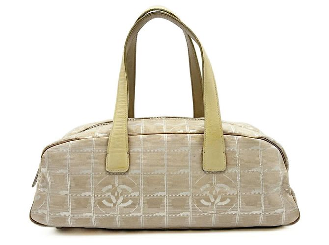 Borsa Mini Boston Chanel New Travel Line Beige - vista 2