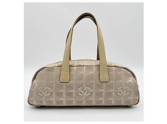 Borsa Mini Boston Chanel New Travel Line Beige - vista 3