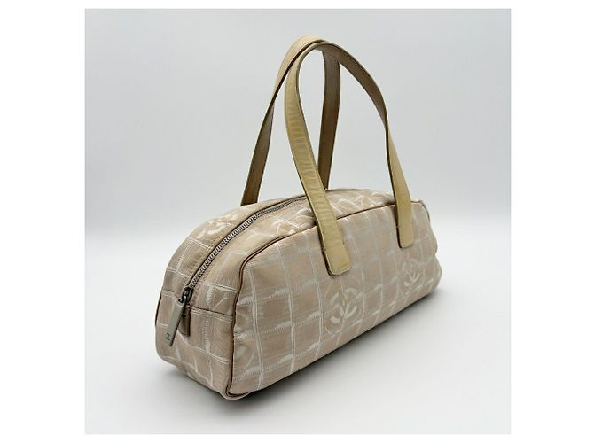 Borsa Mini Boston Chanel New Travel Line Beige - vista 4