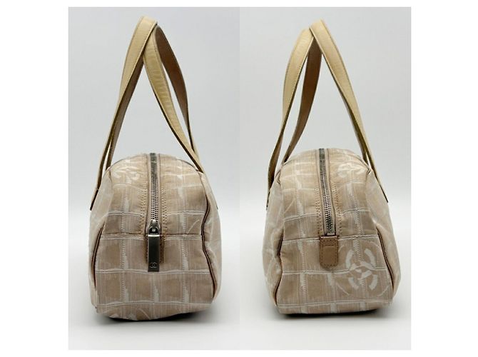 Borsa Mini Boston Chanel New Travel Line Beige - vista 5