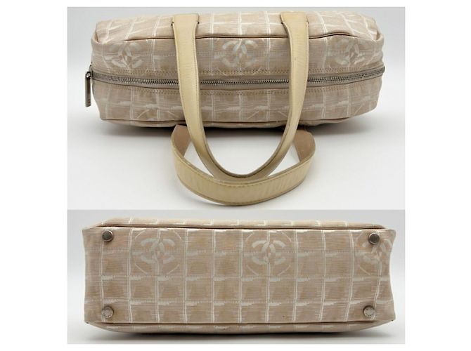 Borsa Mini Boston Chanel New Travel Line Beige - vista 6