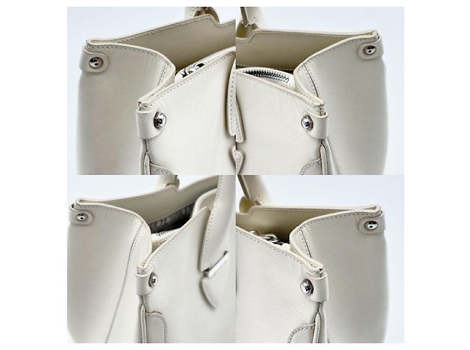 Borsa Tote Salvatore Ferragamo Gancini Crudo - vista 11