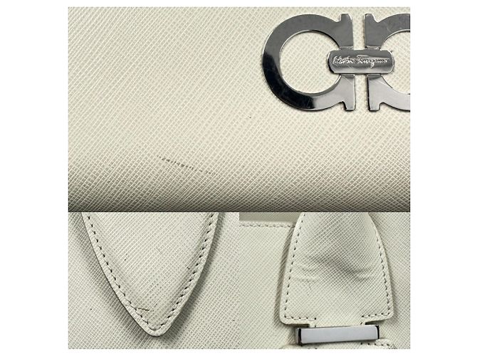 Borsa Tote Salvatore Ferragamo Gancini Crudo - vista 13