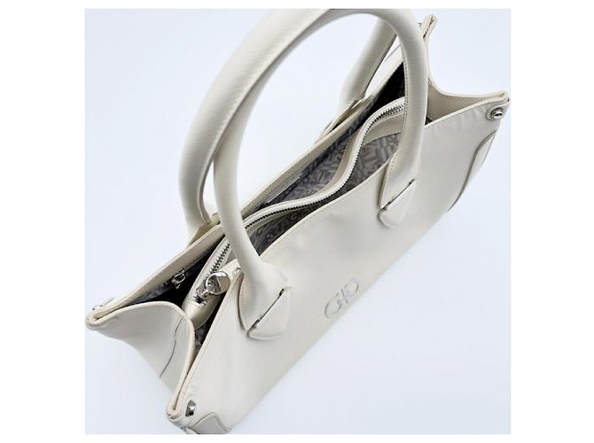 Borsa Tote Salvatore Ferragamo Gancini Crudo - vista 15