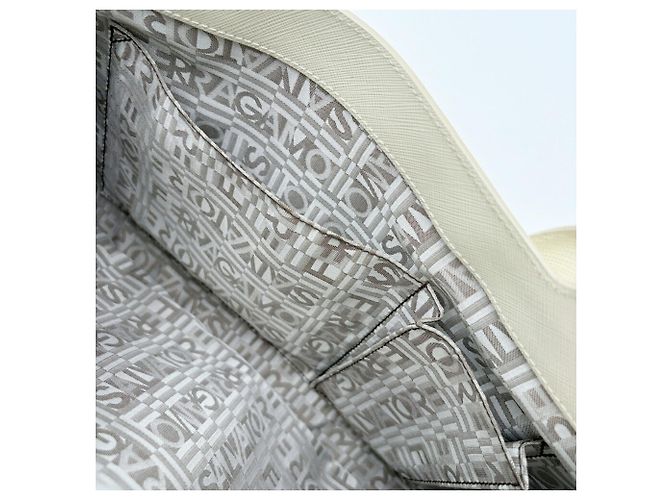 Borsa Tote Salvatore Ferragamo Gancini Crudo - vista 19