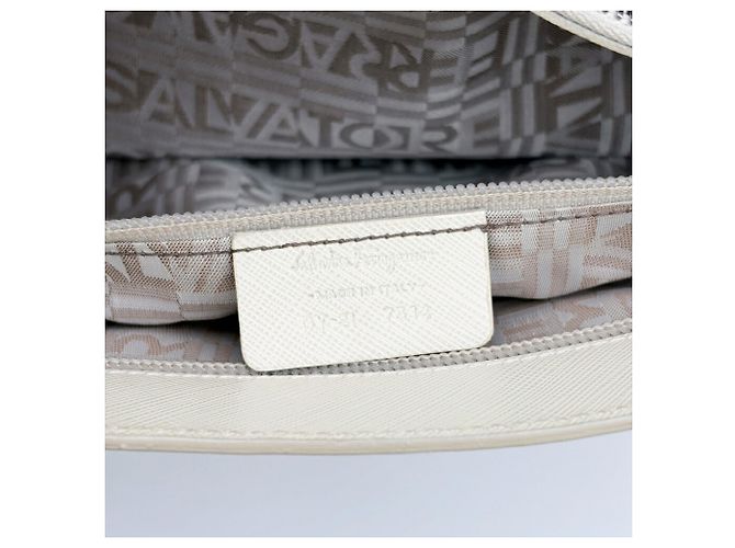 Borsa Tote Salvatore Ferragamo Gancini Crudo - vista 21