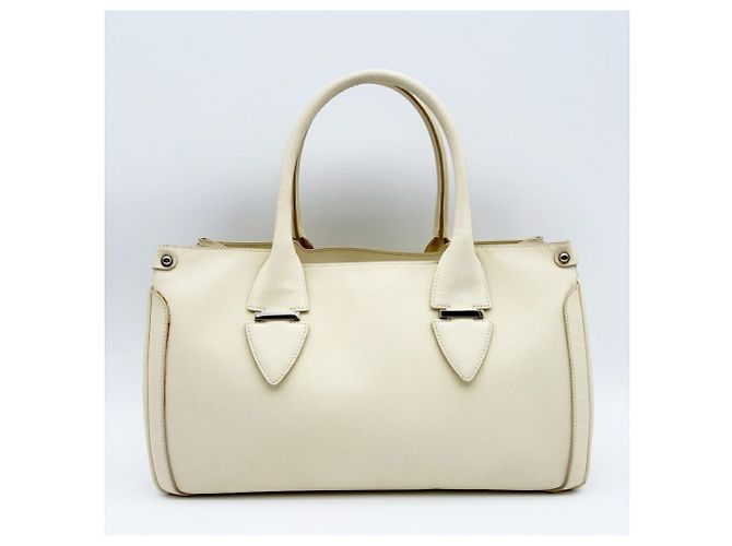 Borsa Tote Salvatore Ferragamo Gancini Crudo - vista 3