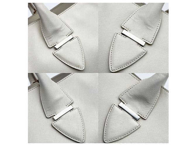Borsa Tote Salvatore Ferragamo Gancini Crudo - vista 8