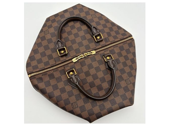 Borsa a tracolla Louis Vuitton Speedy Bandoulière 30 Damier ebene - vista 9