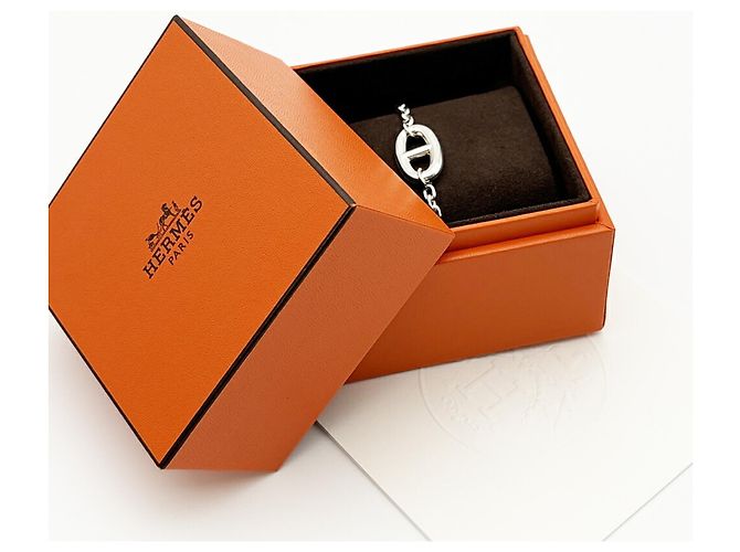 Hermès Pulsera de Dijes Hermes Chaine d'Ancre Farandole Plata - vista 10