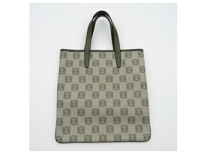 Bolso Tote Loewe Anagram Caqui - vista 3