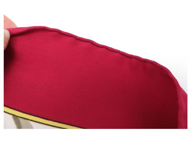 Hermès NEUF VINTAGE FOULARD HERMES ROUAGES FRANCOISE HERON CARRE 90 CM SOIE SCARF - vue 11