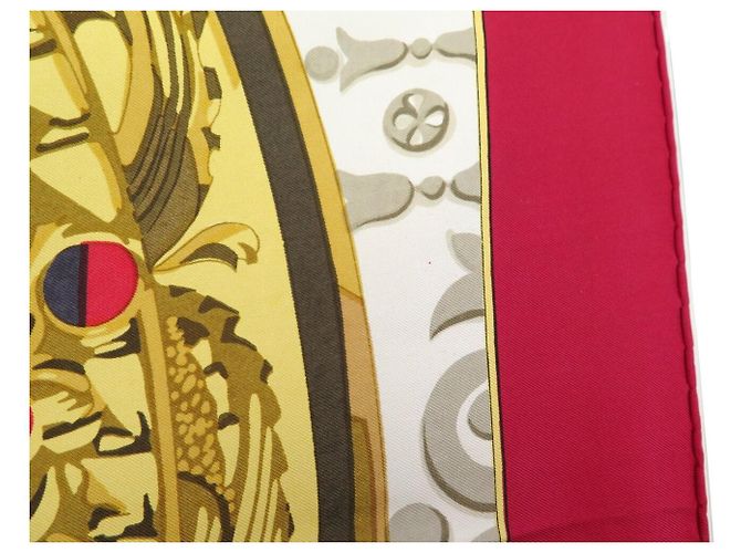 Hermès NEUF VINTAGE FOULARD HERMES ROUAGES FRANCOISE HERON CARRE 90 CM SOIE SCARF - vue 8