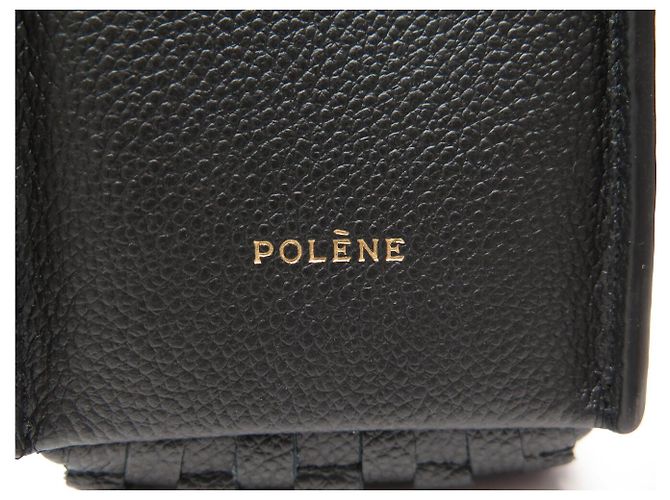Polène NUOVA BORSA A MANO POLENE NUMERO DIX EDIZIONE ONDO PELLE NERA + CUSTODIA TELEFONO Nero - vista 13