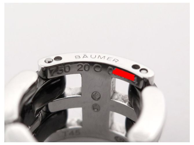 ANELLO CHANEL ULTRA GM J2641 T45 IN CERAMICA NERA & ORO BIANCO 18K Nero - vista 10