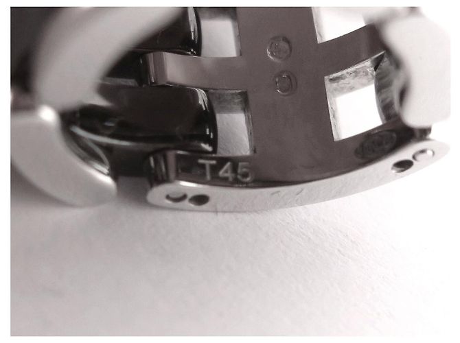 ANELLO CHANEL ULTRA GM J2641 T45 IN CERAMICA NERA & ORO BIANCO 18K Nero - vista 11