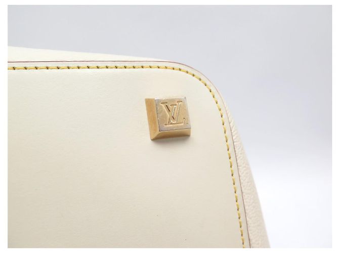 BORSA A MANO LOUIS VUITTON L'INGENIEUX GM M91811 PELLE SUHALI CREME Crudo - vista 18