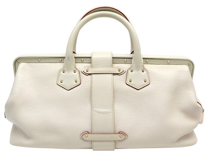 BORSA A MANO LOUIS VUITTON L'INGENIEUX GM M91811 PELLE SUHALI CREME Crudo - vista 2