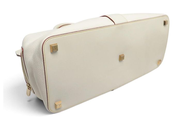 BORSA A MANO LOUIS VUITTON L'INGENIEUX GM M91811 PELLE SUHALI CREME Crudo - vista 3