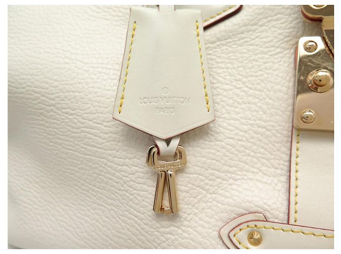 BORSA A MANO LOUIS VUITTON L'INGENIEUX GM M91811 PELLE SUHALI CREME Crudo - vista 7