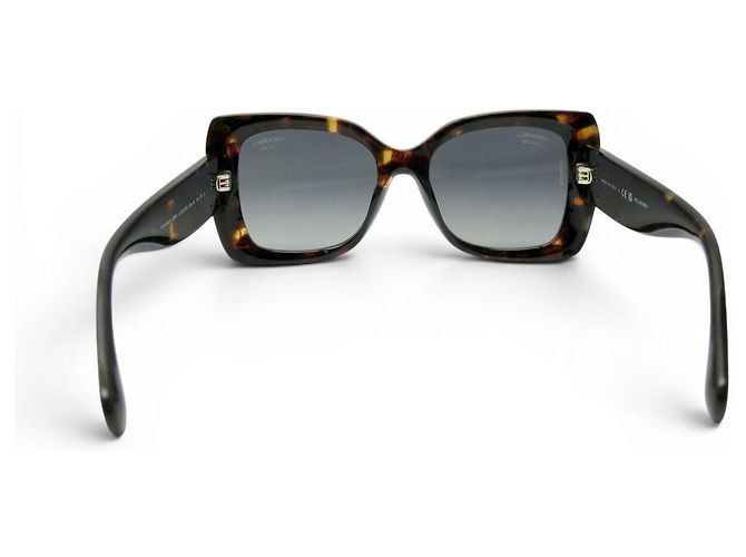 GAFAS DE SOL CHANEL CUADRADAS NUEVAS 5555 MARRÓN LOGO CC BROWN SUNGLASSES Castaño - vista 3