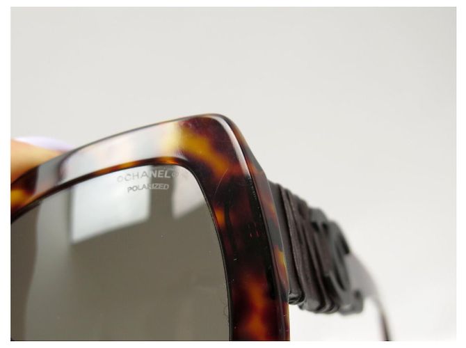 CHANEL LOGO CC 5474 SONNENBRILLE BRAUN SCHELLACK - Ansicht 10