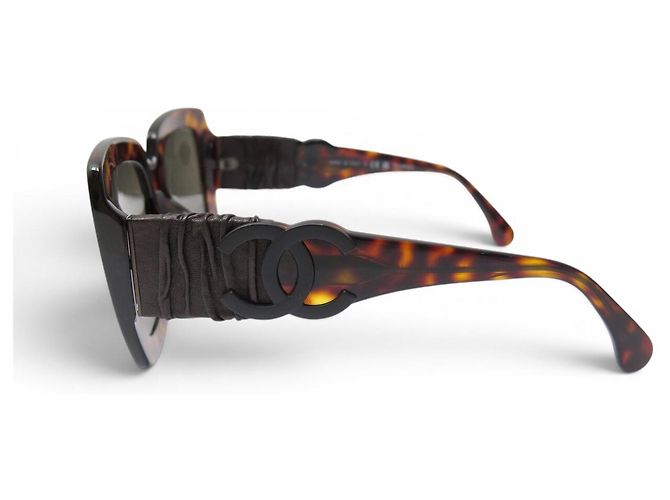 CHANEL LOGO CC 5474 SONNENBRILLE BRAUN SCHELLACK - Ansicht 2