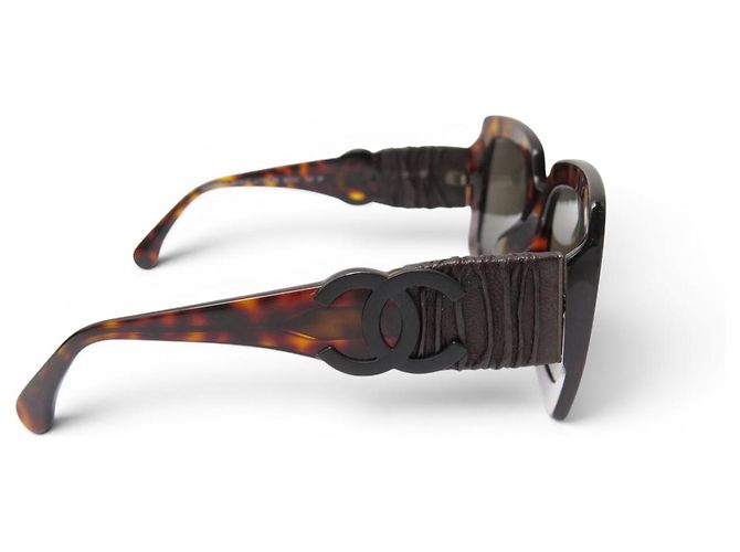 CHANEL LOGO CC 5474 SONNENBRILLE BRAUN SCHELLACK - Ansicht 4