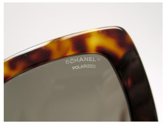 CHANEL LOGO CC 5474 SONNENBRILLE BRAUN SCHELLACK - Ansicht 9