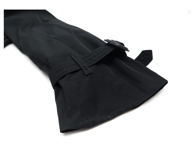ABRIGO IMPERMEABLE BURBERRY TRENCH LARGO MEDIO BRIT 3762793 M 38 NEGRO COAT - vista 13