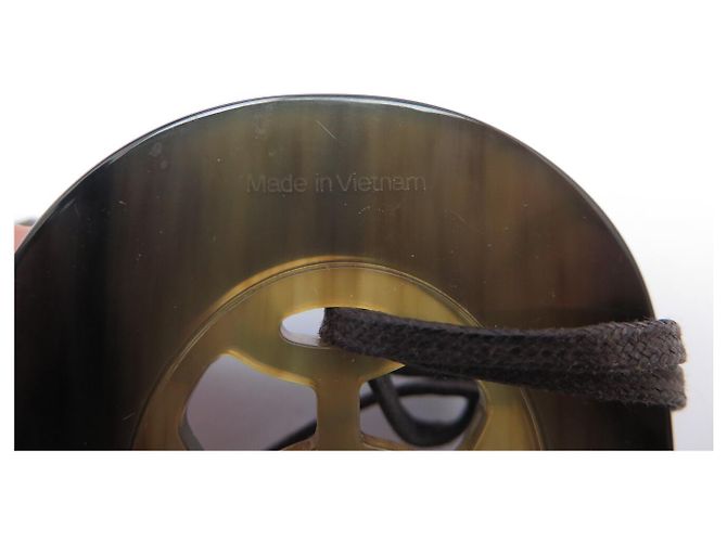 Hermès COLLANA HERMES PENDENTE LIFT GM H044536F CORNO DI BUFALO E LACCA Turchese - vista 7