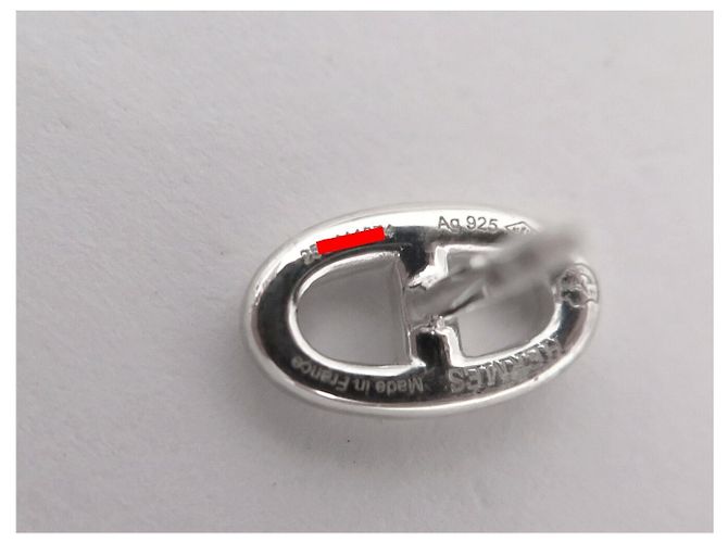 Hermès NEW HERMES FARANDOLE EARRINGS VERY SMALL MODEL SILVER EARRINGS Silvery - view 8
