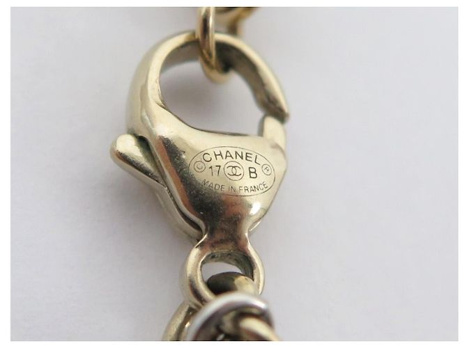 COLLANA CHANEL SAUTOIR LUNE STELLE LOGO CC STRASS PERLE 94CM Argento - vista 6
