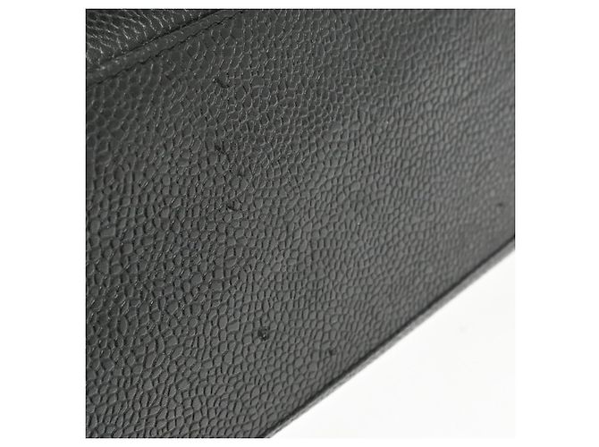 Chanel Vintage Front Pocket Caviar Large Nero - vista 7
