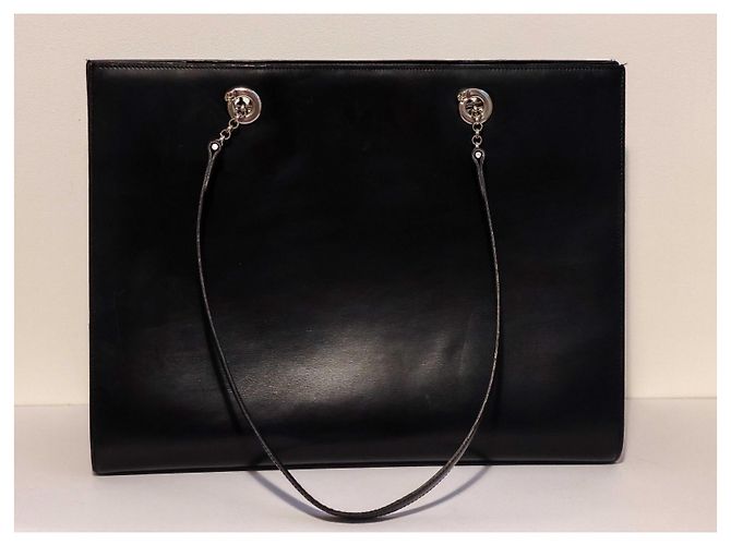 Borsa Tote Cartier Panthère in pelle nera Nero - vista 2