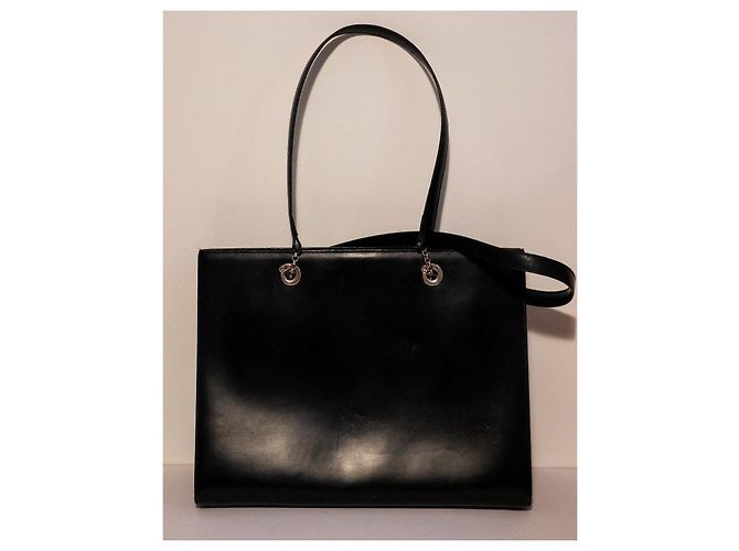 Borsa Tote Cartier Panthère in pelle nera Nero - vista 3