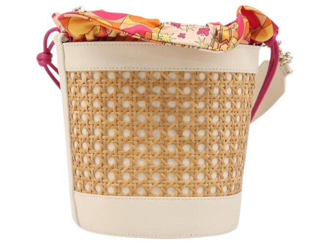 Bulgari Bvlgari Serpenti Forever Bucket Leather Beige - vista 2