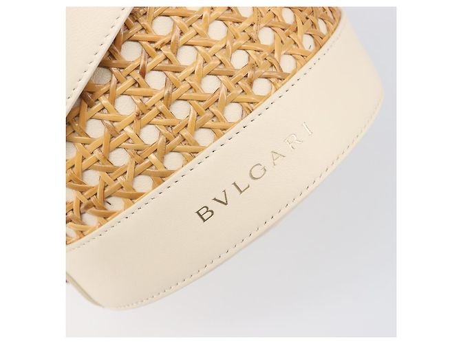 Bulgari Bvlgari Serpenti Forever Bucket Leather Beige - vista 6