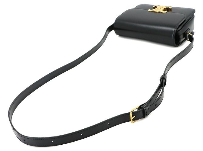 Céline Celine Teen Triomphe Handtasche Schwarz - Ansicht 5