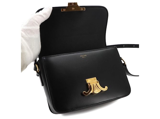 Céline Celine Teen Triomphe Handtasche Schwarz - Ansicht 6